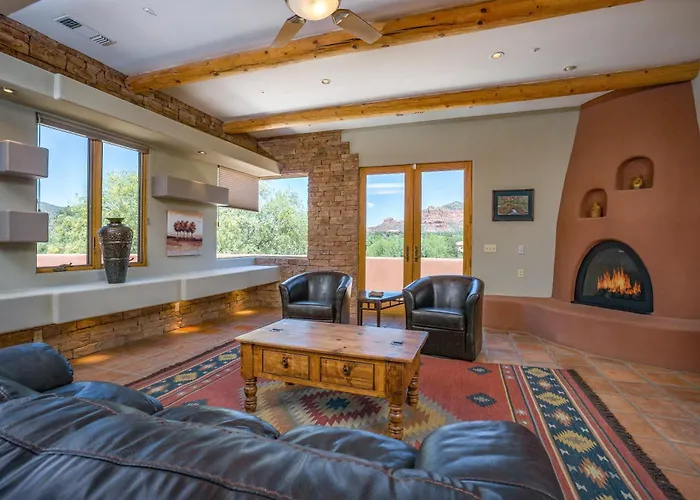 Hutson Lane Stunning Views Secluded Location Outdoor Pizza Oven Sedonas Essence